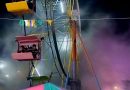 JUEGO MECÁNICO GENERA ALARMA TRAS DESPRENDER HUMO CON PERSONAS A BORDO EN ALEGRÍA, USULUTÁN