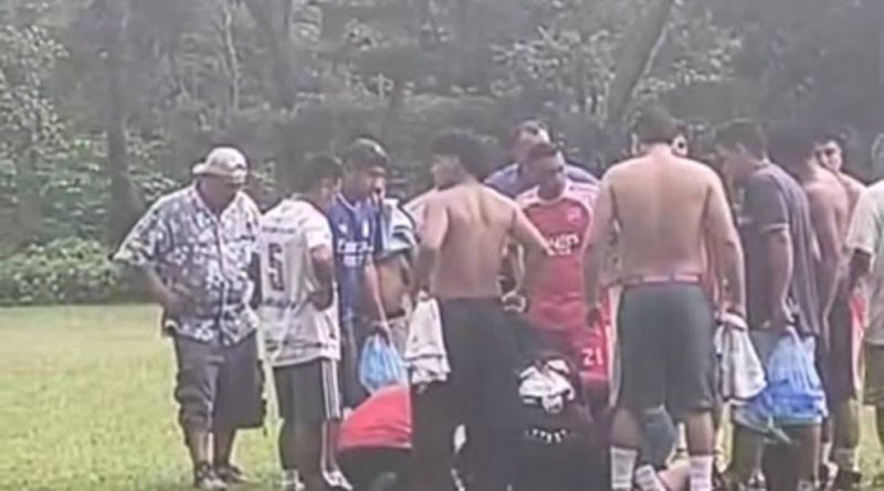 RAYO IMPACTA EN CANCHA DE FÚTBOL Y DEJA SEIS LESIONADOS EN IZALCO