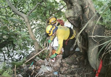 HOMBRE FALLECE TRAS CAER DESDE 50 METROS AL RÍO ACELHUATE EN APOPA