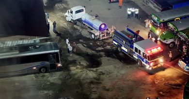 ALCALDÍA DE SANTA ANA CENTRO APOYA LABORES DE EMERGENCIA EN TERMINAL DE BUSES ATENSA