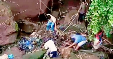 LOCALIZARON RESTOS HUMANOS EN UNA QUEBRADA DEL CASERÍO EL TEJAR, EN MONCAGUA