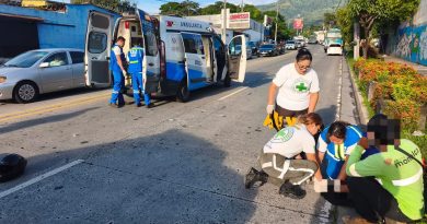 ACOMPAÑANTE DE MOTOCICLISTA FALLECE TRAS ACCIDENTE DE TRÁNSITO EN MEJICANOS