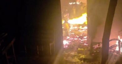 INCENDIO DEJA UN MENOR FALLECIDO Y CINCO PERSONAS LESIONADAS EN CIUDAD BARRIOS