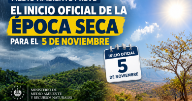 MEDIO AMBIENTE PREVÉ EL INICIO OFICIAL DE LA ÉPOCA SECA PARA EL 5 DE NOVIEMBRE