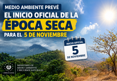 MEDIO AMBIENTE PREVÉ EL INICIO OFICIAL DE LA ÉPOCA SECA PARA EL 5 DE NOVIEMBRE