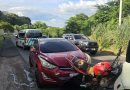 MOTOCICLISTA RESULTA LESIONADO EN ACCIDENTE DE TRÁNSITO FRENTE A UNICAES EN SANTA ANA