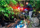 MOTOCICLISTA FUE RESCATADO TRAS SER ARRASTRADO POR CORRIENTE DE AGUA EN USULUTÁN