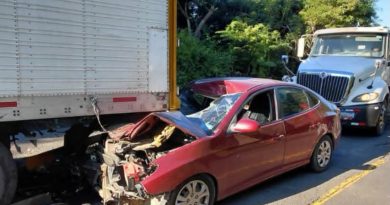 DOS PERSONAS RESULTAN LESIONADAS EN ACCIDENTE DE TRÁNSITO EN EL ZONTE